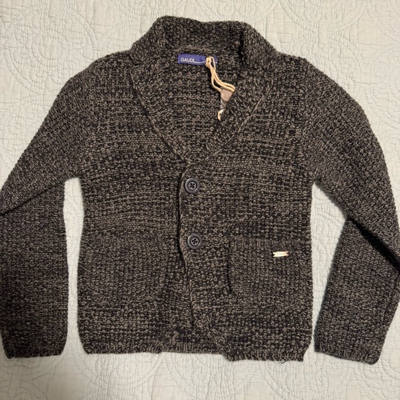GAUDI Italian Kids Button Down Sweater with Pockets. NWT - Picture 1 of 8